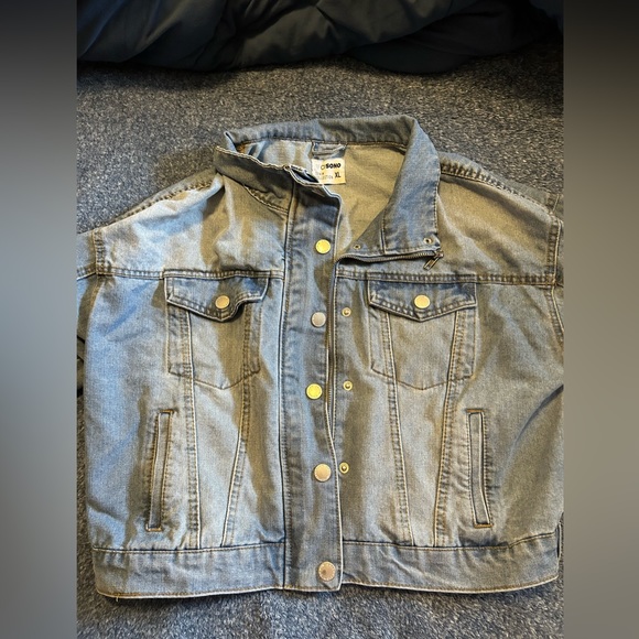 Ci Sono denim collection size XL women’s button up blue jean jacket - Picture 2 of 6